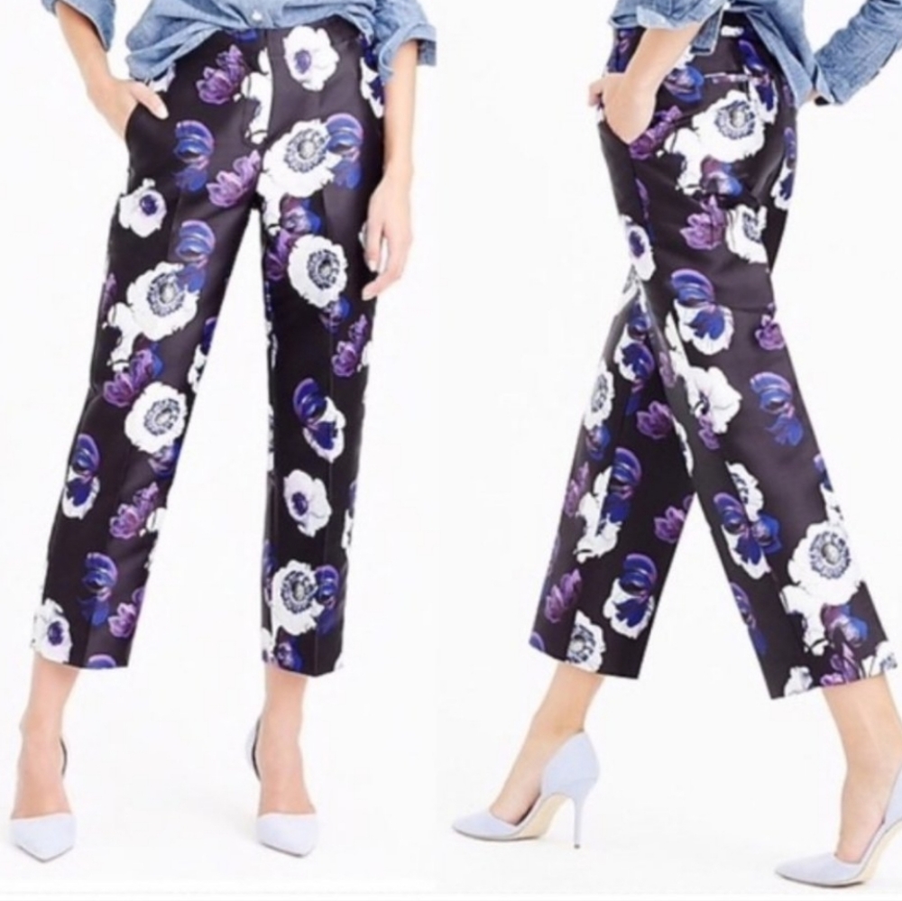 J crew patio pant in violet poppy - sz 10